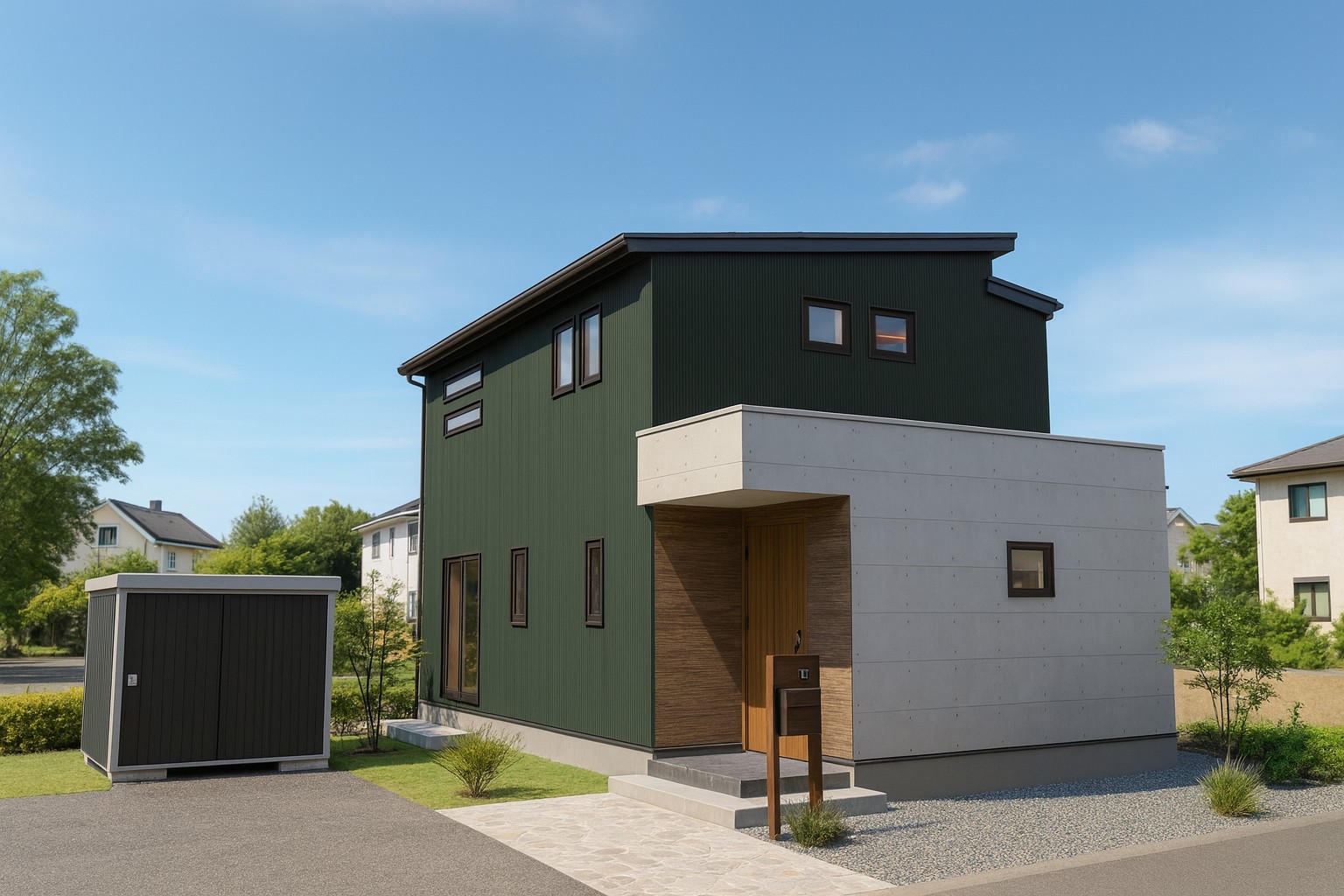 朝日町A外観パース