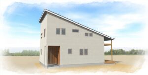 （二本木E区画）一面パース