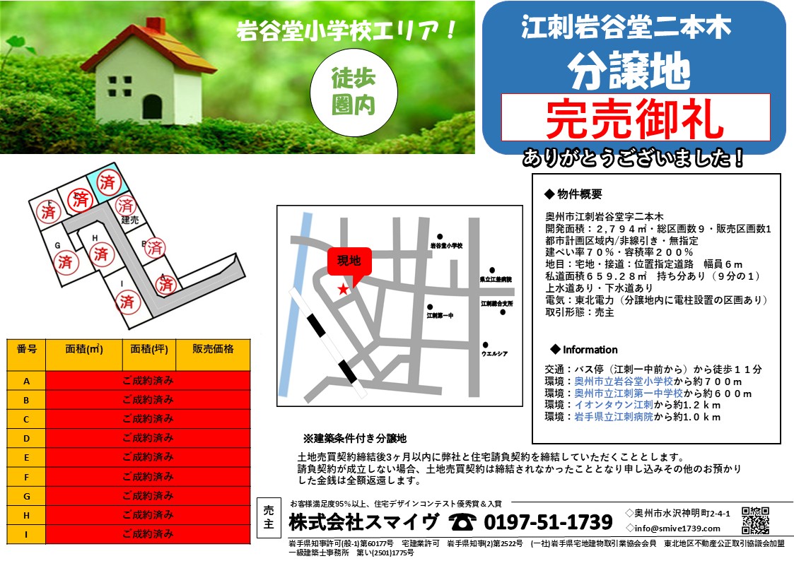 二本木分譲地 2025横