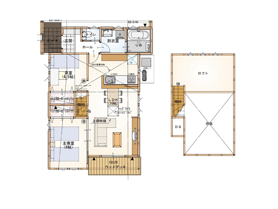 南新町モデル間取り図