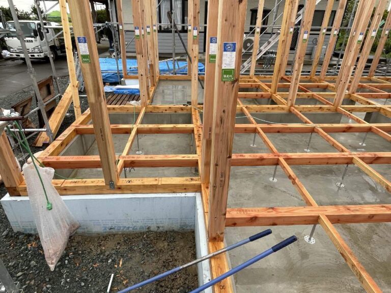 【奥州市水沢】新築工事 進捗報告｜Y様邸 土台敷きを行いました