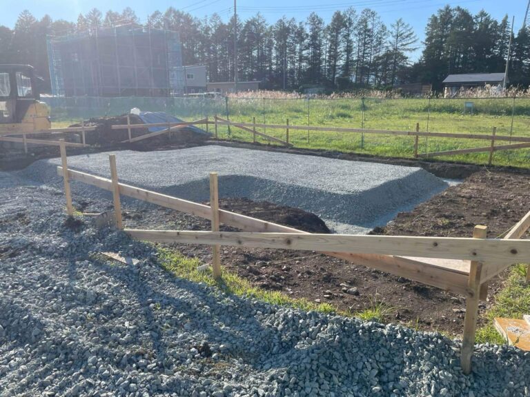 【北上市藤根】新築工事 進捗報告｜T様邸 基礎工事が進んでいます
